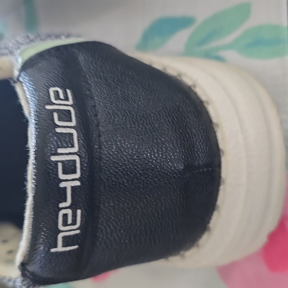 Hey Dude Black and White Slip On Shoes - Picture 4 of 4